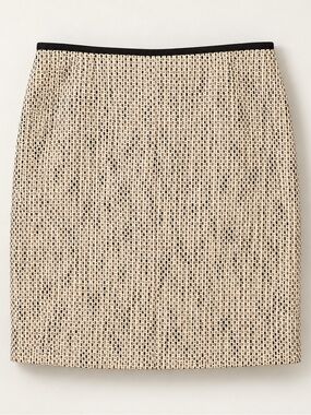 Vince Camuto Tweed Skirt – Black & Cream – Classic Tailored Style